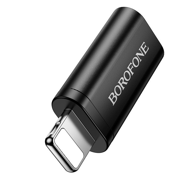 Borofone BV26A Lightning Male to USB Type C Female USB 2.0 Adapter Converter Borofone BV26A Lightning Male to USB Type C Female USB 2.0 Adapter Converter